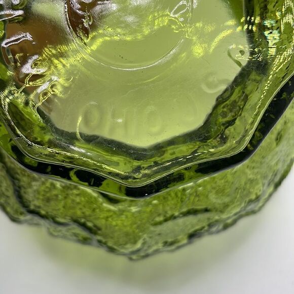 Vintage 1970’s E.O. Brody Co. Green Glass Candy Dish - Picture 11 of 11